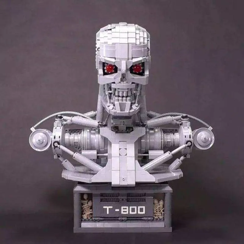 Новый мс Терминатор T-800 бюст MOC-20570 подходит высокотехнологичный робот Мощность
