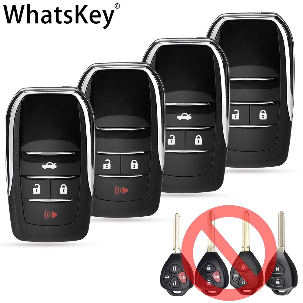 WhatsKey Modified Flip Key shell Replacement For Toyota Corolla RAV4 Reiz Yaris 4Runner Camry Car Key Remote Case Cover Toy43