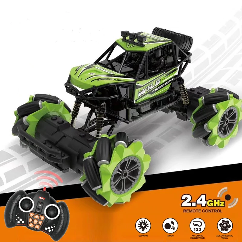 Дрифт дистанционного управления альпинистская игрушка автомобиль 4WD RC автомобиль 1:16 2,4G колесо мекания Горизонтально дрейф от orad robomaster Байк