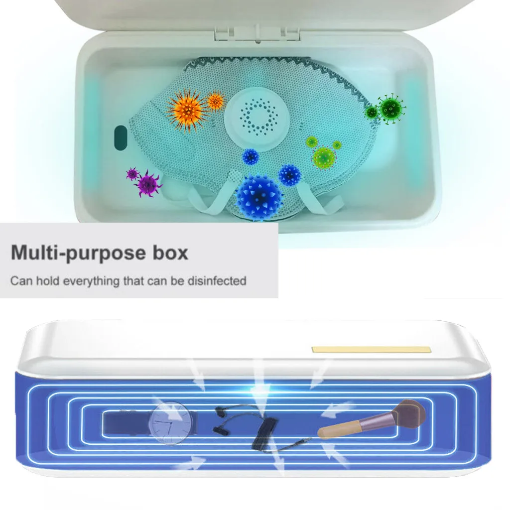

baby Disinfecting Treasure 59s Disinfection UVC sanitizing Cell Phone Sanitizer Box UV Smartphone Sterilizer for Mask for Phone