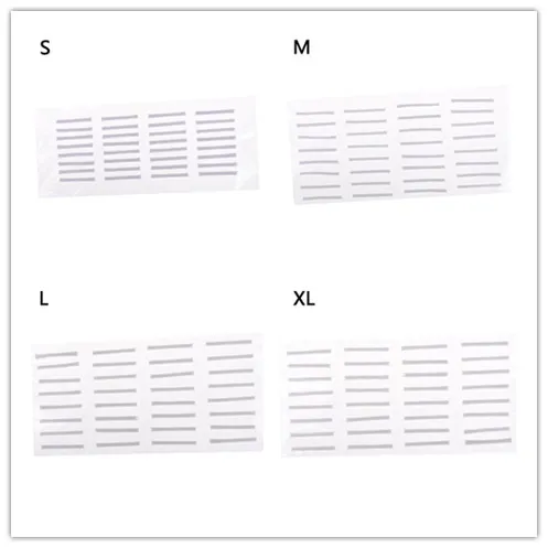 New 32pcs/pack Eyelash Curler Rods False Eyelash Perming Curlers Curling Perm Sticky Salon Set Useful Eyelash Tool Size S M L XL