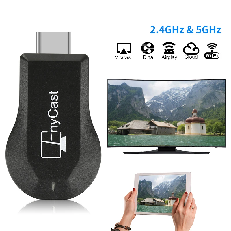 

MX18 Plus HD Wireless WiFi HDMI Display Receiver TV Projection Video Transmission Fits for Google Youtub Same Screen Converter