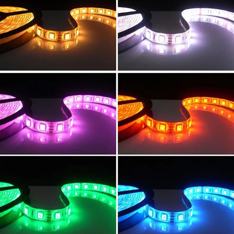 Светодиодная лента 5050 RGB 24 В PC теплый белый свет 5 м ТВ подсветильник ка