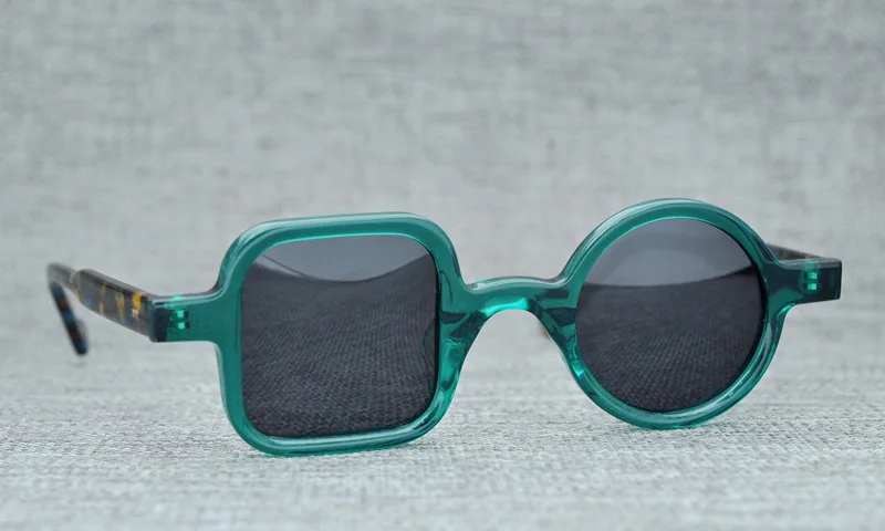 Ацетатные поляризационные солнцезащитные очки для мужчин и женщин, 2019, винтажные круглые квадратные солнцезащитные очки для мужчин, Ретро