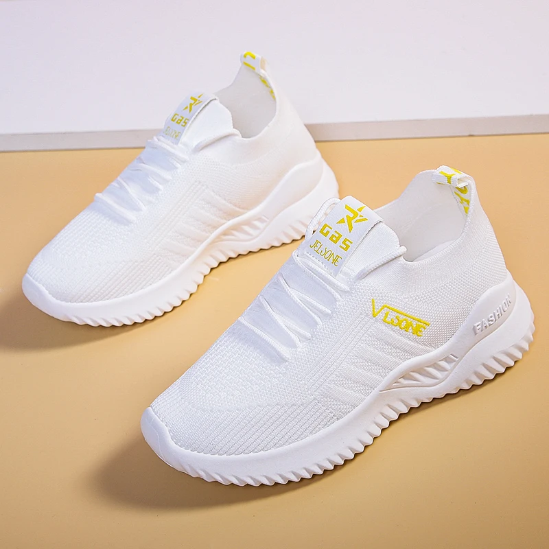 

Woman Shoes 2020 New Fashion Breathable Mesh Shoes Women Flat Casual Shoes Lace-up Sport Shoes