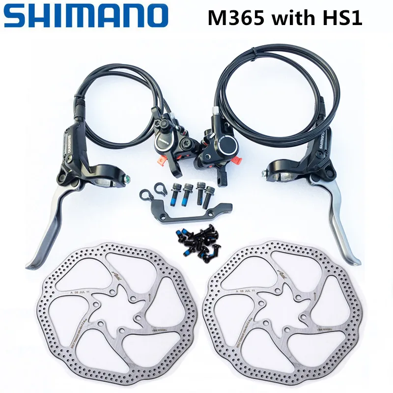 SHIMANO M365 тормозной велосипед mtb Гидравлический дисковый тормоз набор горный велосипед тормозной BR-BL-M365 тормозной ремень G3 HS1 RT30 ротор 160 м