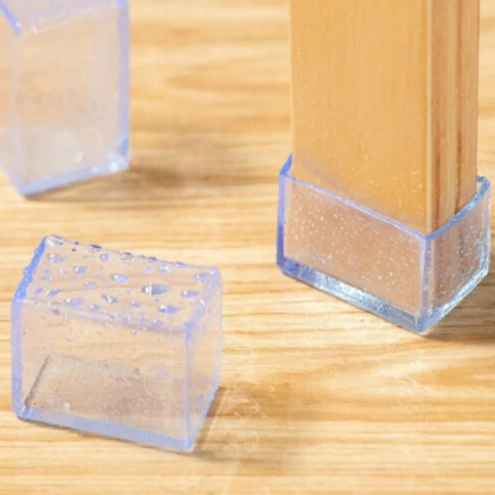Tampas Retangulares Pés de Mesa Protetores de Chão Boné Móveis 15×30 20×30 20×40 25×30 30x40cm 12 Pcs
