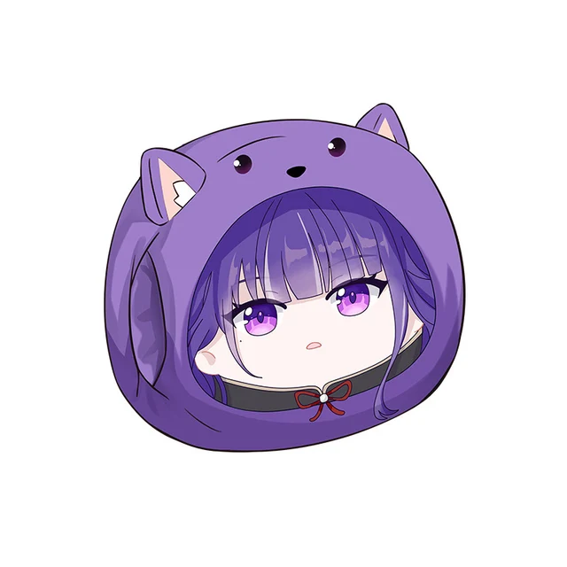 Genshin Impact Two Dimensions Anime Game Peripheral Plushies Raiden Ei Cartoon Cute Kawaii Hand Pillow Doll Stuffed Plush Toys