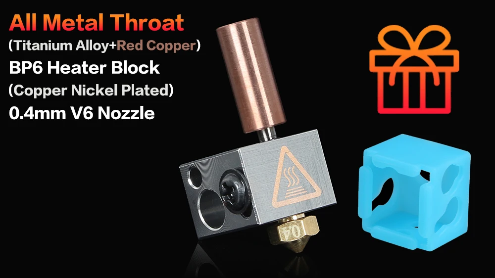 Kit, Vulcão bocal, cobre bloco de aquecimento,