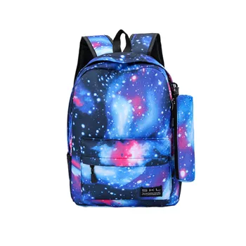 

Fashion Women Backpack Canvas Travel Colorful Pattern Starry sky Unisex Travel Backpack Canvas Leisure Bags School Bag #Zer