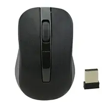 Mute 2.4GHz Wireless 1000DPI 2 Keys Optical Mouse USB Receiver for PC Laptop