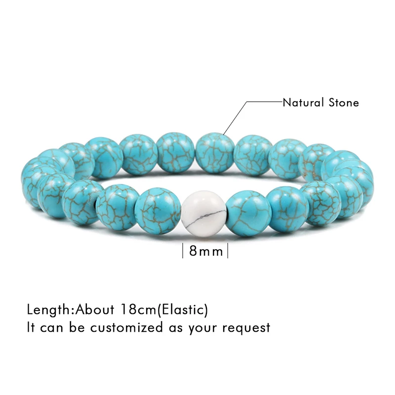 Bracciale In Pietra Naturale Braccialetti Con Occhio Di Tigre Blu - Foto 9