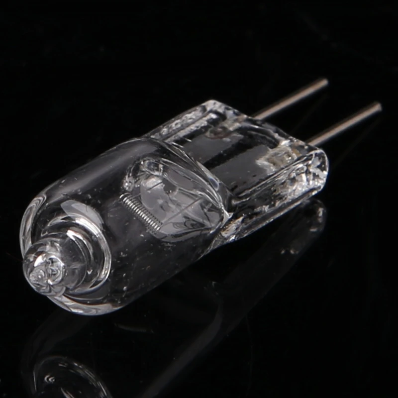 G4 Тип JC галогенные светильник лампочка прозрачное стекло лампы 12V 20 Вт, теплый белый свет
