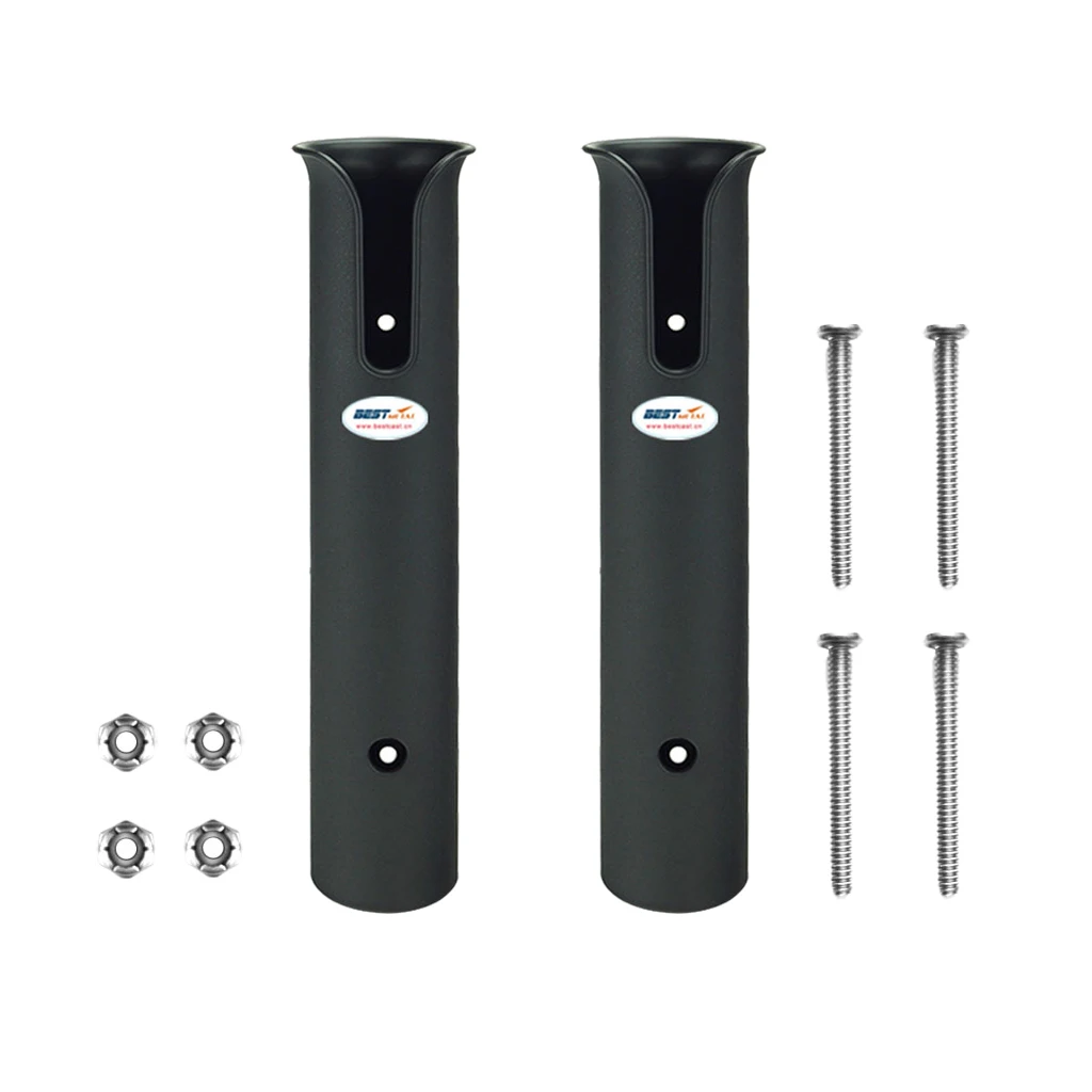 2x Fishing Rod Holder Rack Tool Mount Socket 2 Tube Link Tackle for Boat