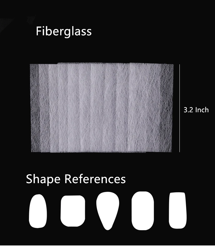Новинка, практичная Форма для ногтей из шелкового стекловолокна, акриловые наконечники, удлинительные волокна из стекловолокна для наращивания ногтей, наклейки для ногтей