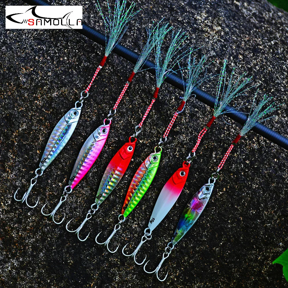 

Metal Jig Fishing Lure 2019 Jigs Weights 7-30g Jigging Lure Bass Fishing Bait Saltwater Lures Isca Artificial Articulos De Pesca
