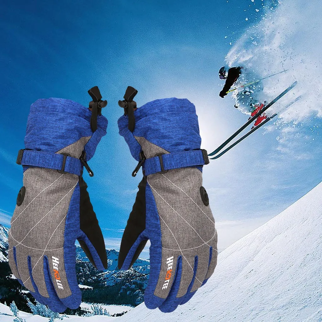 Лыжные перчатки зимние водонепроницаемые ветроустойчивый сноуборд снегоход «Snow» теплые перчатки Зимние перчатки для холодной погоды Мужские Женские# N