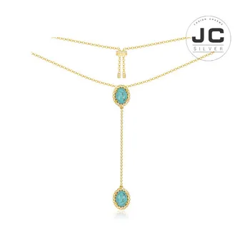 

New Fashion Charms Silver 925 Original Copy Jewelry,Lagoon Adjustable Soleil Necklace For Women With Mono Logo Zircon Gift