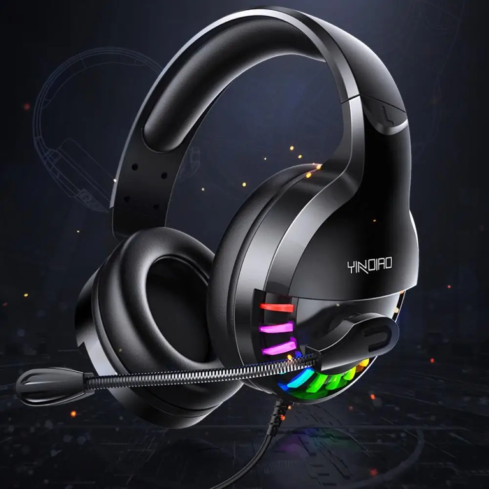 Gaming Headset Gamer 7 1 Surround Sound USB 3 5mm Wired RGB Light Game Headphones with Microphone for Xbox One PS4 Tablet PC