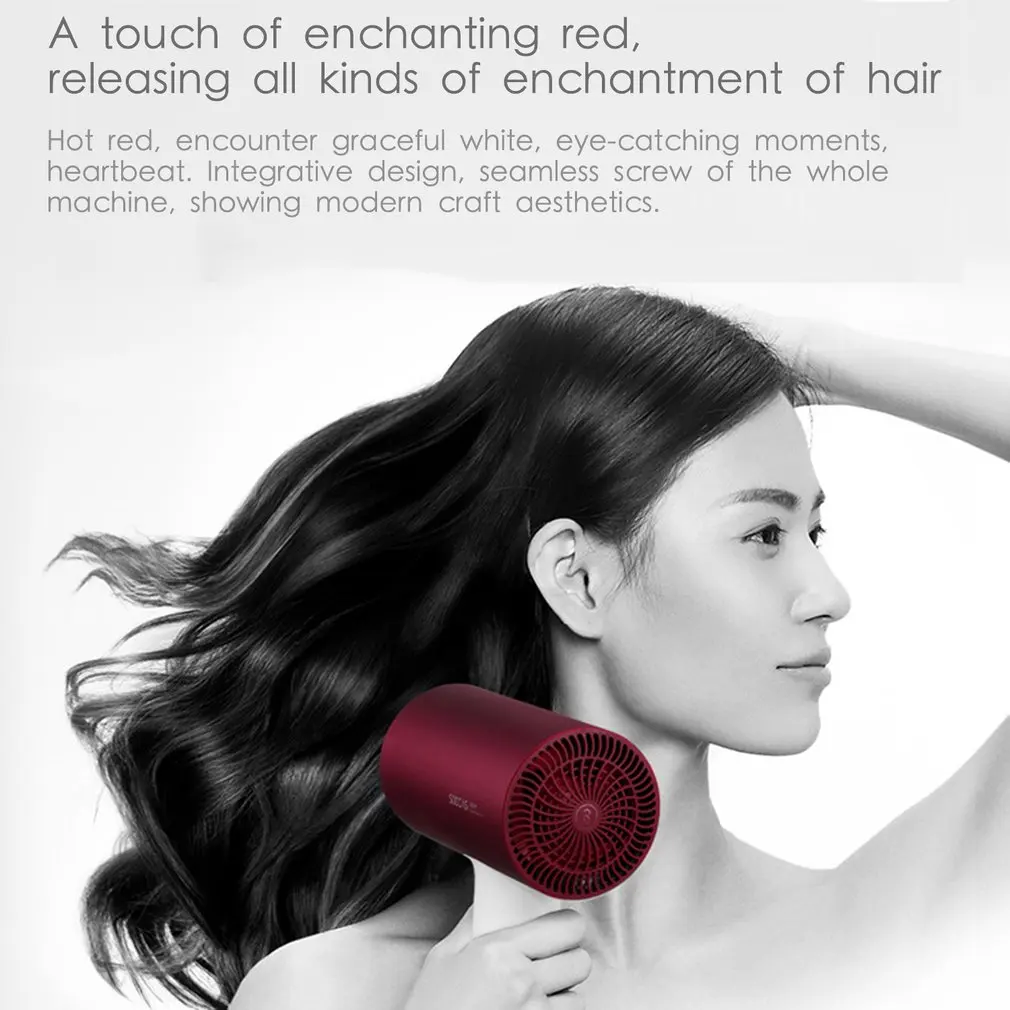 Anion Aluminum Alloy Body Air Outlet Anti Hot Innovative Diversion Design Home Travel Hair Styling Tool 4
