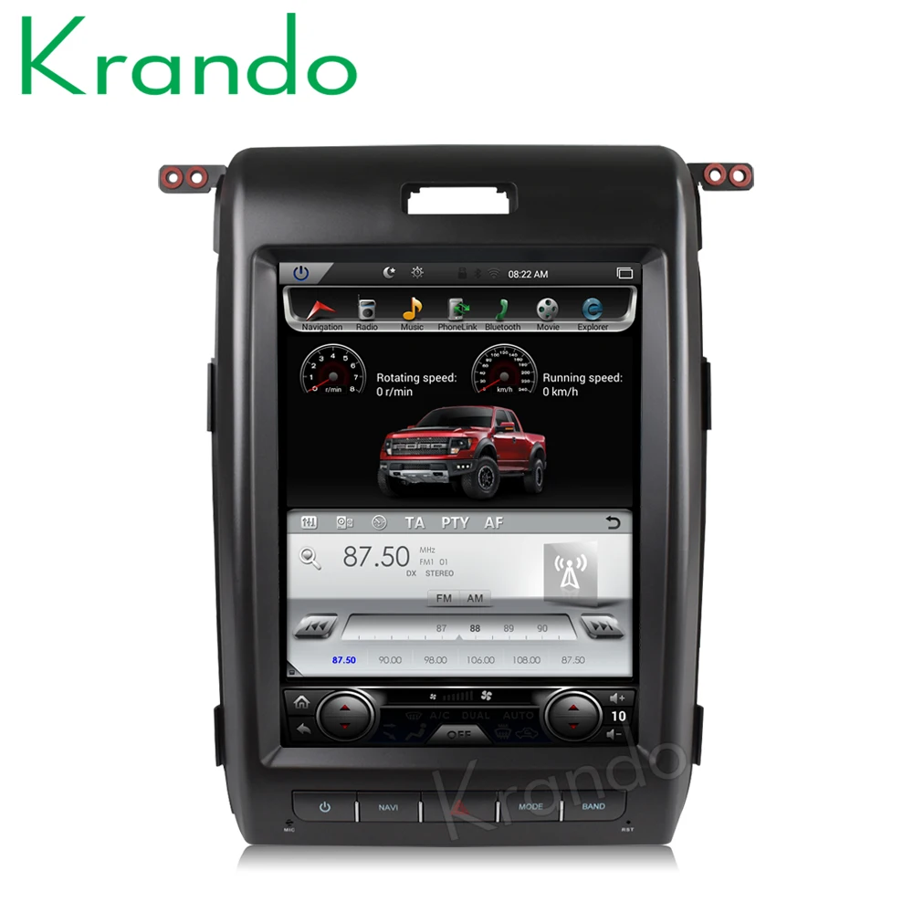 Автомагнитола Krando на платформе Android 8 1 с вертикальным экраном 12 дюйма в стиле tesla