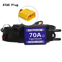  Hobbyocean Waterproof 40A 50A 70A Brushless Electronic Speed Controller ESC for RC Boat 400-1000mm RC Fishing Bait 
