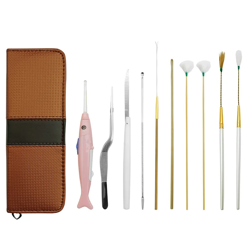 Professional Ear Picking Tool Set Ear Pick Cleaning Earwax Ears Goose