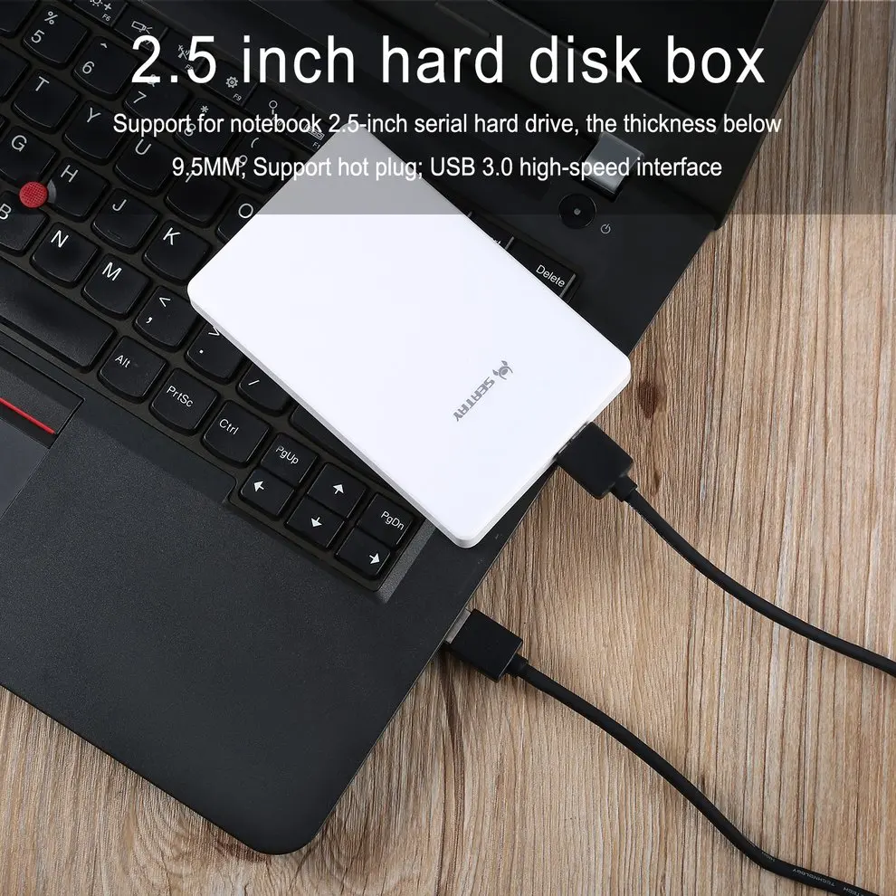 SEATAY HD101 2," USB 3,0 SATA 3,0 Hd коробка HDD жесткий диск Корпус для внешнего жесткого диска инструмент бесплатно 5 Гбит/с прозрачный 4 цвета