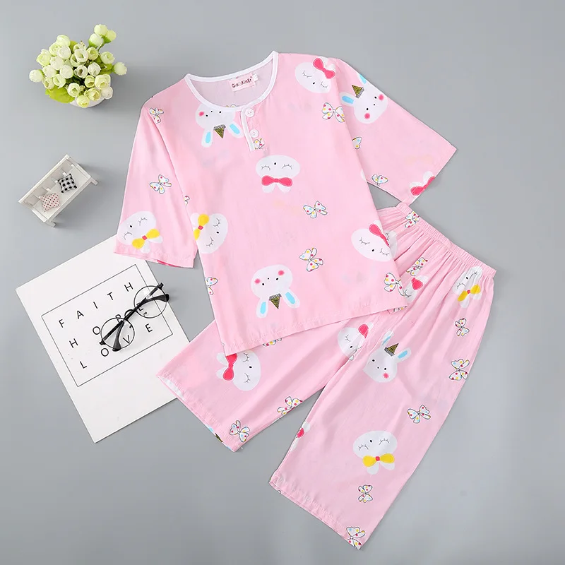 

[Xin] Qiao Xiner Cotton Silk CHILDREN'S Pajama Set 8-16 Code