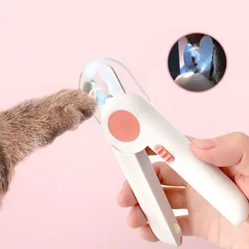 

Dog Cat Nail Clippers Blood-proof Manicure Nails Scissors With Super Bright LED