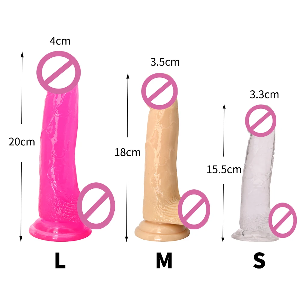 Реалистичный мягкий Желейный фаллоимитатор Анальная пробка пенис сильная
