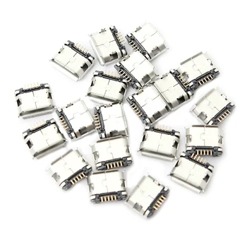 

60Pcs Micro-USB Type B Female 5 Pin SMT Placement SMD DIP Socket Connector