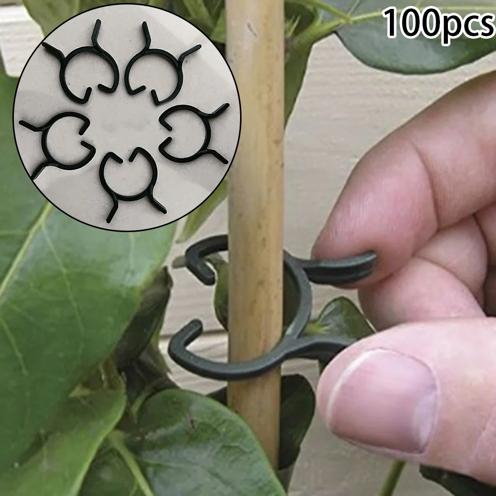100 шт. пластиковый зажим для крепления растений садовая овощная лоза опорное
