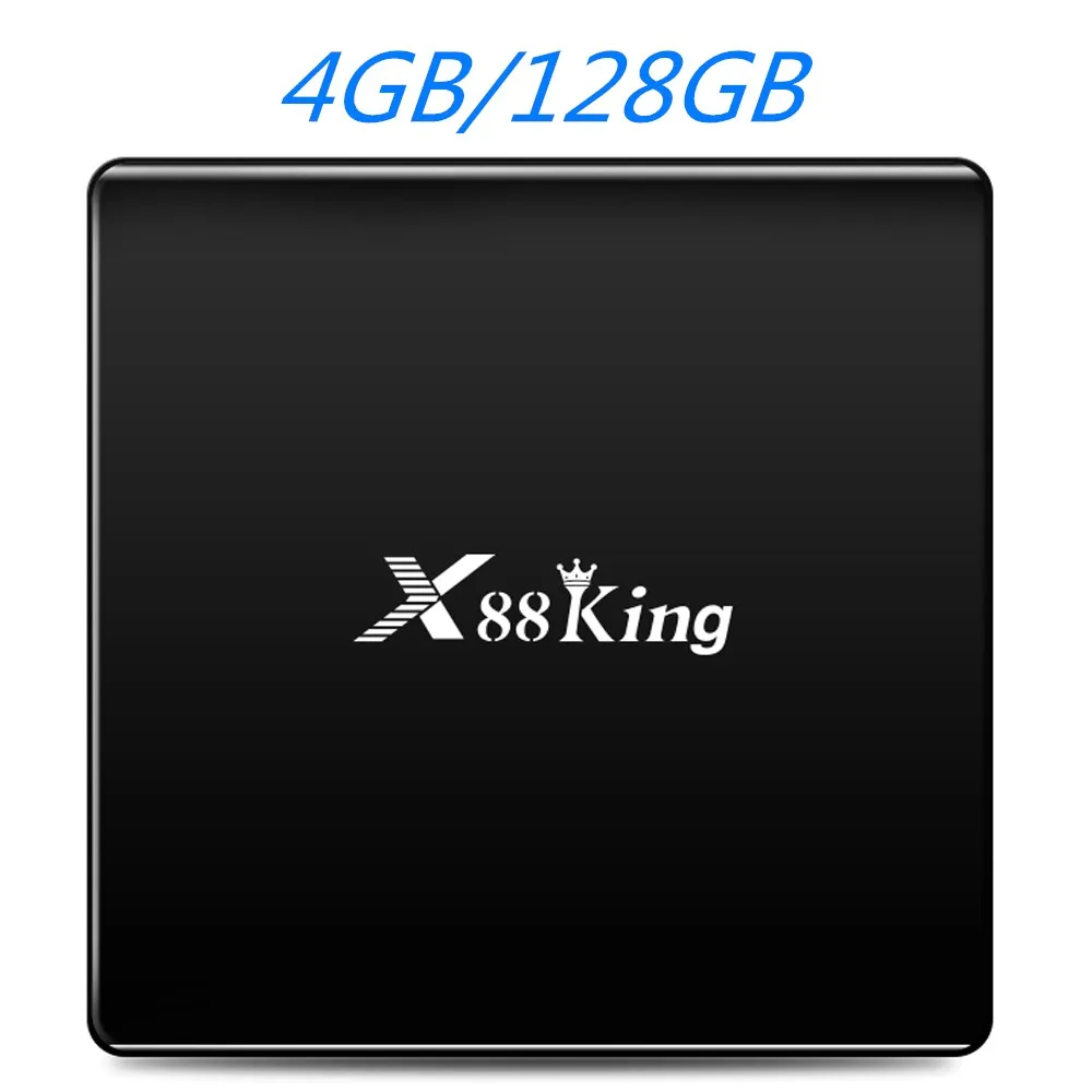 MAAT Amlogic S922X Smart 4 Гб 128 ГБ Android 9,0 ТВ приставка четырехъядерный BT5.0 1000M 4K Google Play Store Youtube телеприставка X88 King - Цвет: X88 Black 4GB 128GB