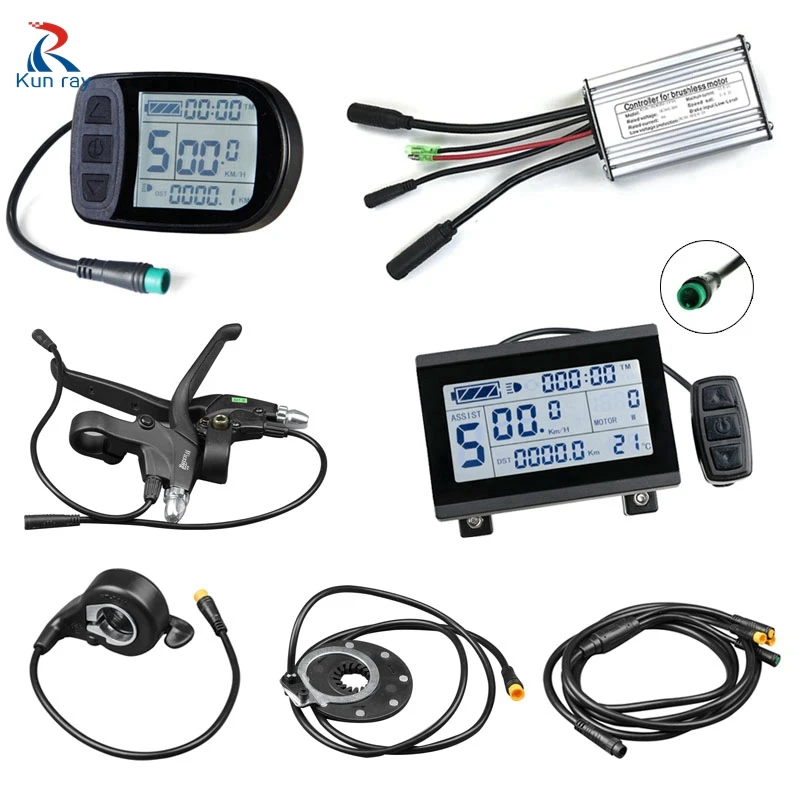 Kit Controller Per Bici Elettrica 24V 250W Con Display LCD 5.5 Pollici – Manopola E Freno Inclusi – Accessorio Per Scooter - 2