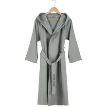 

Five-star Hotel Bathrobe Men Hooded 100% Cotton Men's Robe Summer Thin Couples Bride Wedding Men Bath Robe Male Dressing Gown