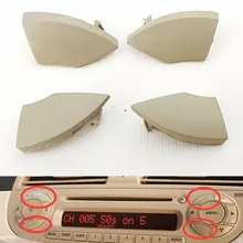 

4 pcs Trims cover Removal point holes For Fiat 500 radio cd Beige Hot sale High Quality Hot