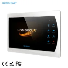 HOMSECUR BM703HD-S " дверной монитор телефона с сенсорным экраном клавиатурой(RU/FR/DE/PL/мкА язык меню мкА ГЭС регулируемый) для HDK серии
