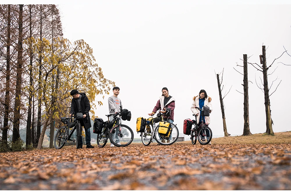 Rhinowalk водонепроницаемые велосипедные сумки MTB дорожный велосипед задняя стойка седельная сумка велосипедная сумка на заднее сиденье сумка На открытом воздухе Дорожная сумка через плечо 25L-27L