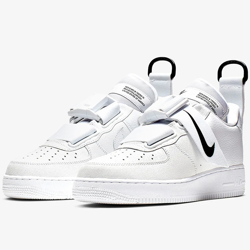 Nike AIR FORCE 1 Новое поступление Для мужчин Скейтбординг обувь Оригинальные кроссовки на воздушной подушке; нескользящая подошва; защита от кроссовки# AO1531-101