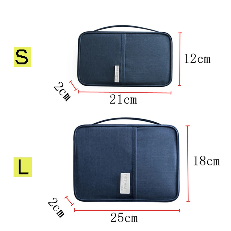 Women Travel Wallet Family Passport Holder Tickets Storage Bag Wallet  Credit Waterproof Document Case Organizer Card Id Handbag - Storage Bags -  AliExpress