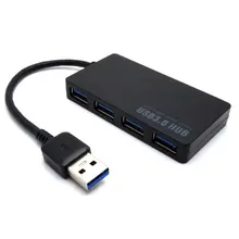 HUB USB Ultra-mince à 4 ports USB3.0 Hub haute vitesse pour ordinateur portable multi-périphériques