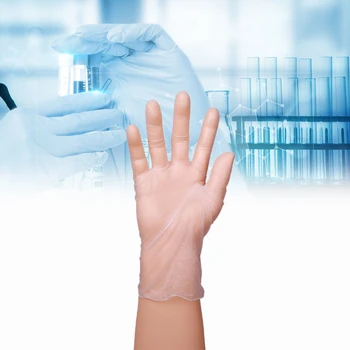 

Disposable pvc rubber tattoo tattoo food grade catering baking oil and water resistant anti-skid labor protection gloves