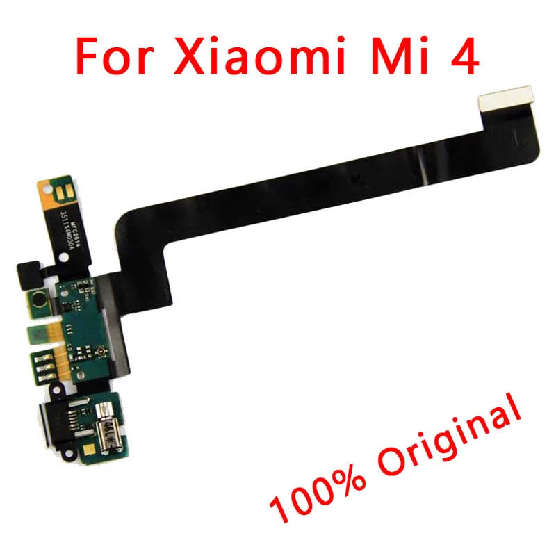 Оригинальные запасные части для Xiaomi Mi 4 плата зарядки USB разъем гибкий кабель порт