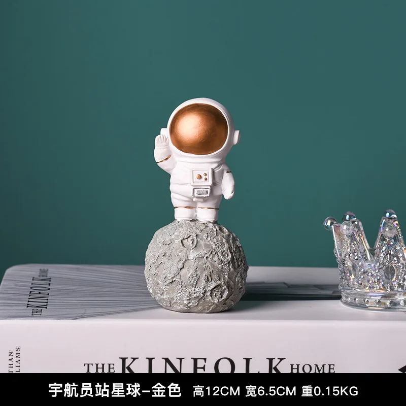 Космический человек, астронавт, скульптурные фигуры, ракета, самолет, фигурка космонавта, модель, керамический материал, статуя, украшения для дома, статуэтки - Цвет: 4