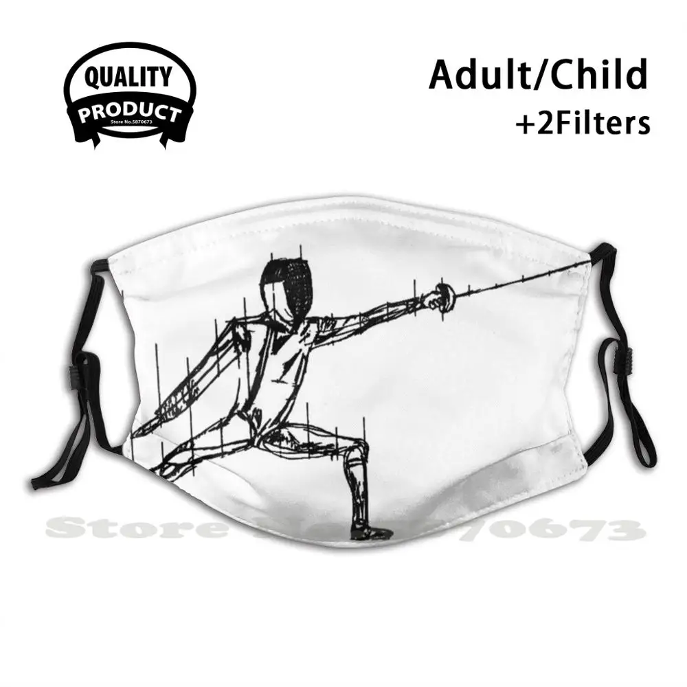 

Epee Fencer Face Mask With Filter Epee Fencing En Guarde Riposte Foil Saber