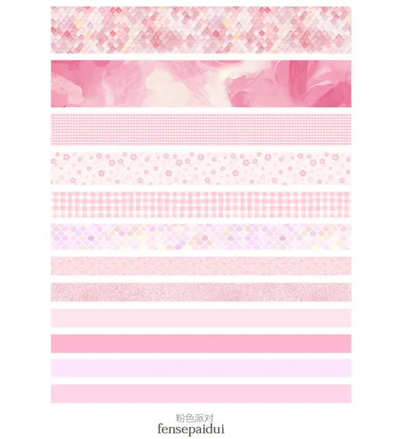 JIANWU 7pcs or 10pcs/set Cute Basic color Washi Tape Scrapbook DIY  Masking Tape School Stationery Store Journal supplies fensepaidui 12pcs