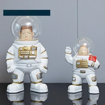 

Nordic Creative Resin Wandering Earth Astronaut Statue Decorative Ornaments Living Room Desktop Modern Home Decorations R4232