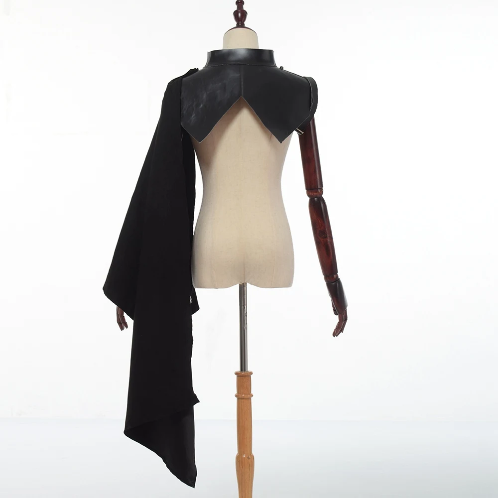 Unisex Vintage Medieval Hooded One Shoulder Cloak Cape for Cosplay image 3