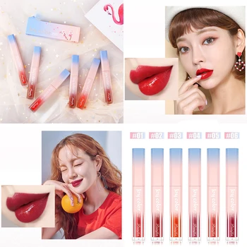 

Liquid Lipstick Lasting Shinning Lip Gloss Moisturizing Nude Colorful Lip Stick Not Easy to Fade Cosmetic Women